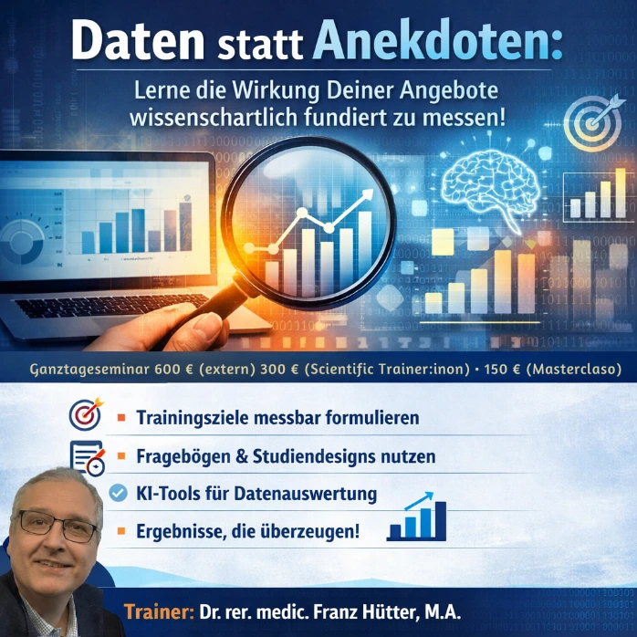 Daten statt Anekdoten: Lerne die Wirkung Deiner Angebote wissenschaftlich fundiert zu messen!